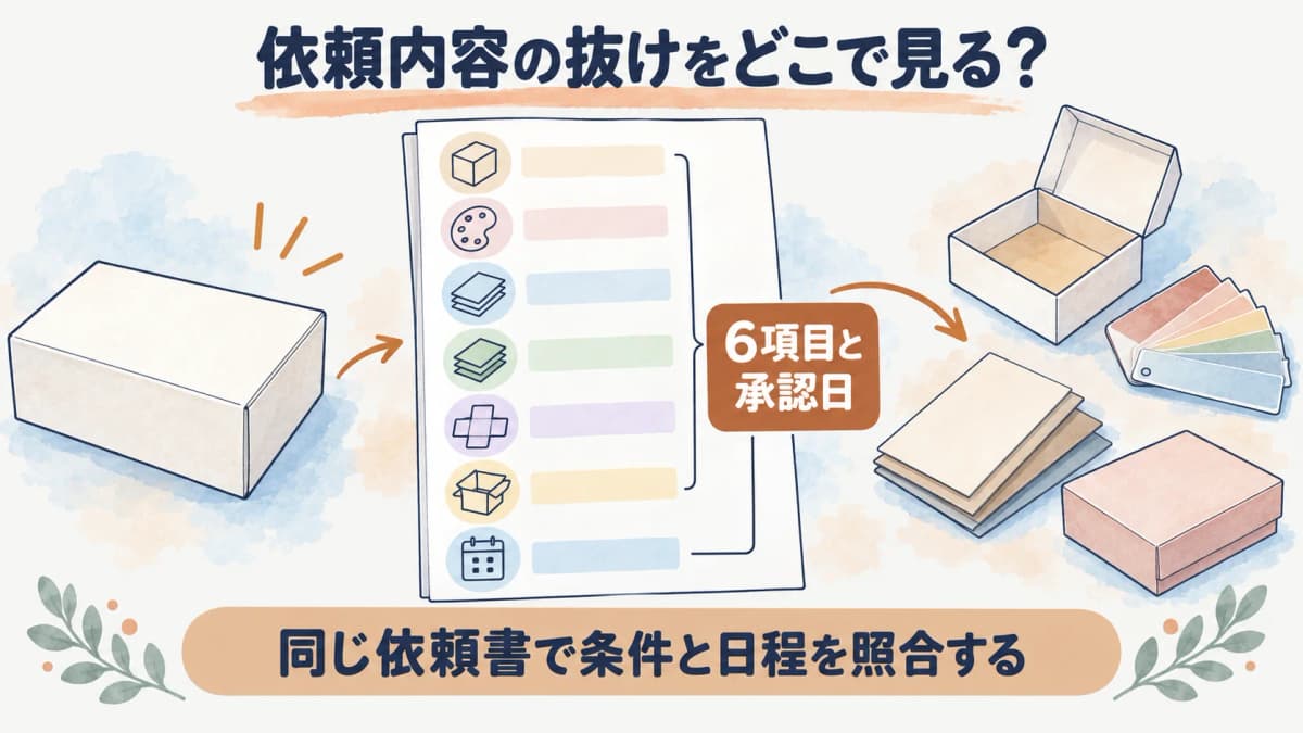六つの見積条件と承認日を対応させる図